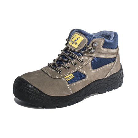 BEARGRIP IPE - BARI S1P SRC 004 - SCARPA DI SICUREZZA ALTA  SCAMOSCIATA - GRIGIO/BLU