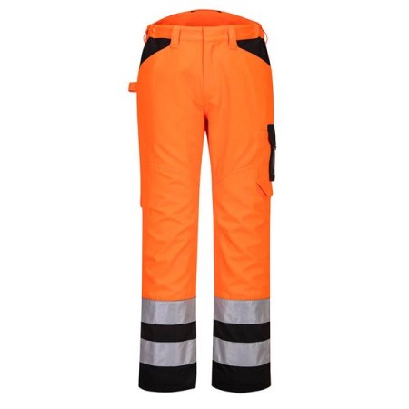 PW241 - PW2 Pantaloni service ad alta visibilità Arancione/Nero