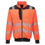 PW370 - PW3 Felpa Hi-Vis Arancione/Nero - M