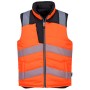PW374 - PW3 Gilet imbottito reversibile Hi-Vis Arancione/Nero - L