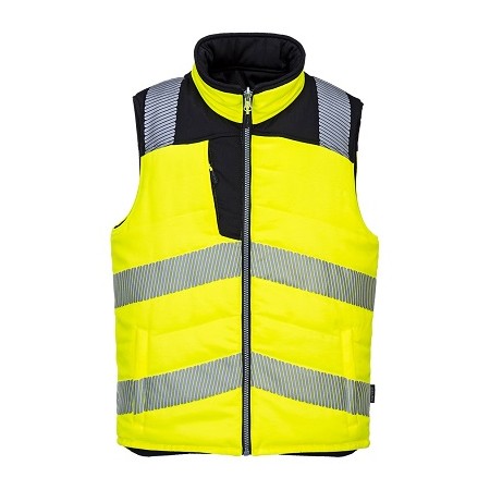 PW374 - PW3 Gilet imbottito reversibile Hi-Vis Arancione/Nero - M