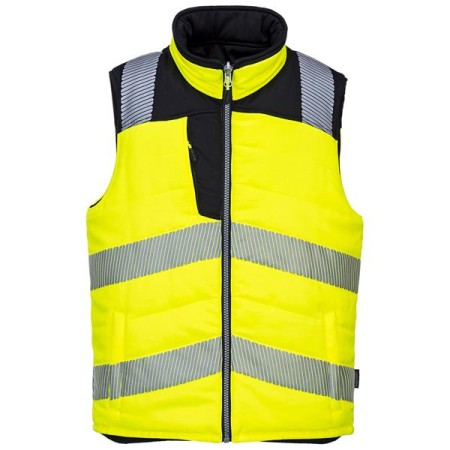 PW374 - PW3 Gilet imbottito reversibile Hi-Vis Giallo/Nero - M
