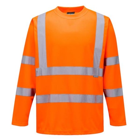 S178 - T-Shirt maniche lunghe Hi-Vis Arancione - M