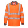 S277 - Polo maniche lunghe Hi-Vis Arancione - M