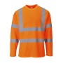 S278 - T-shirt maniche lunghe Hi-Vis Arancione - M