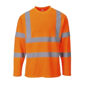 S278 - T-shirt maniche lunghe Hi-Vis Arancione - XL S278 - T-shirt maniche lunghe Hi-Vis Arancione - XL