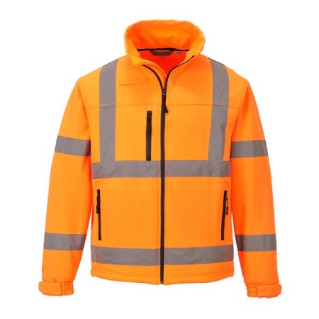S424 - Softshell Classic Hi-Vis (3L) Arancione - XL