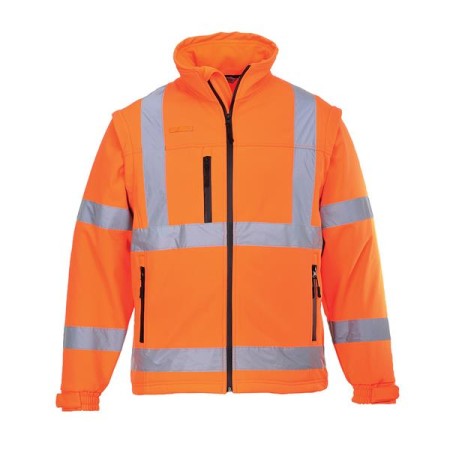 S428 - Softshell 2x1 Hi-Vis (3L) Arancione - M