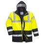 S466 - GIACCA PORTWEST TRAFFIC BICOLORE HI-VIS - M - GIALLO/NERO