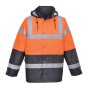 S467 - Giacca Traffic Bicolore Hi-Vis Arancione - XXXL