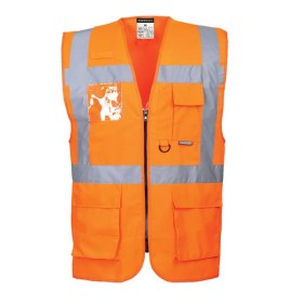 S476 - Gilet Executive Berlino Arancione - L S476 - Gilet Executive Berlino Arancione - L