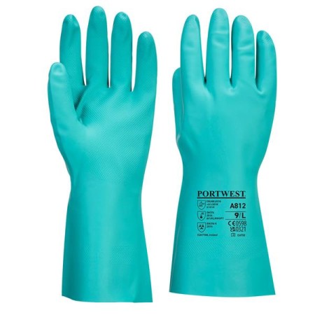 A812 - Guanto protezione chimica Nitrosafe Plus Verde - 6
