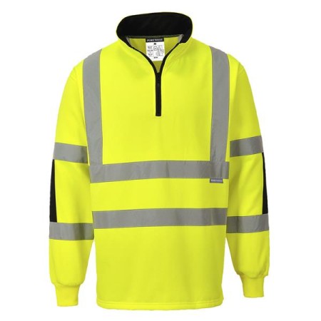 B308 - Felpa Rugby Xenon Hi-Vis Giallo - L