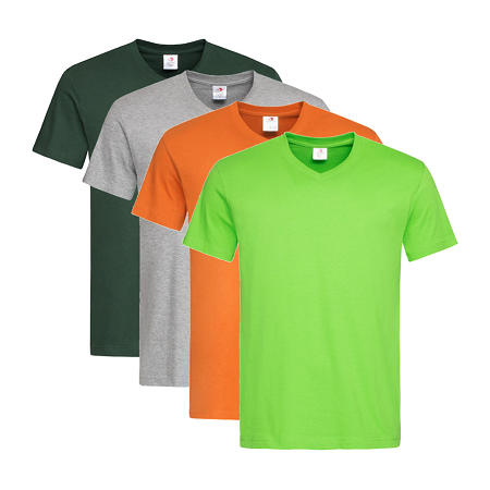 T-SHIRT STEDMAN MANICA CORTA COLLO A V - DISPONIBILE IN 16 COLORAZIONI