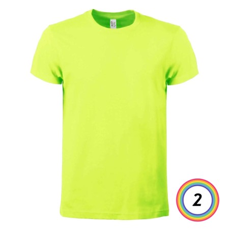 BLACK SPIDER - EVOLUTION - T-SHIRT 100% COTONE MANICA CORTA BS010 - FLUO