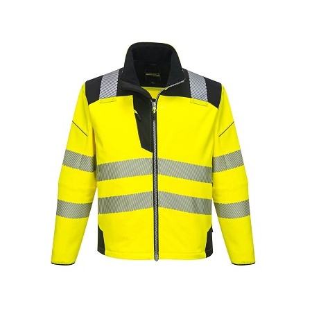 T402 - PW3 Softshell Hi-Vis Giallo/Nero - XL