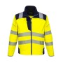 T402 - PW3 Softshell Hi-Vis Giallo/Nero - XXL