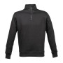 Felpa Belgio Man Mezza Zip 280 g/m² - NERO