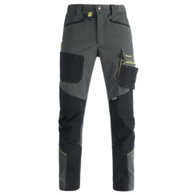 PANTALONE LUNGO KAPRIOL DYNAMIC PIASTRELLISTA - XXXL - GRIGIO/NERO