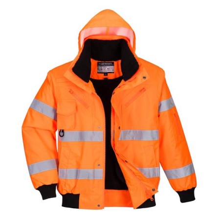 C467 - Bomber 3 in 1 Hi-Vis Arancione - XXXL