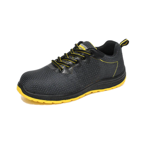 BEARGRIP IPE - DARK S3 SRC 007 - SCARPA DI SICUREZZA BASSA MESH IMPERMEABILE - NERO/GIALLO