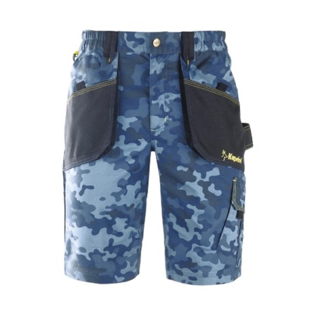 PANTALONE CORTO SLICK - XXXL - CAMO BLU