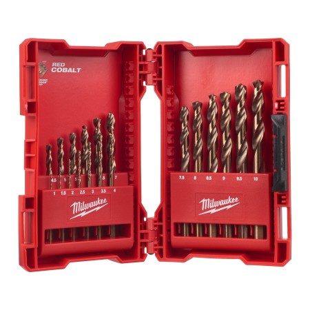 CASSETTA PUNTE MILWAUKEE HSS- G CO 19 Pz  ( Ø da 1 a 10 con incrementi di 0.5)