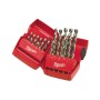 CASSETTA PUNTE MILWAUKEE HSS-G 25 Pz  ( Ø da 1 a 13 con incrementi di 0.5)