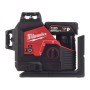 M12 3PL-401C - LASER VERDE A TRE LINEE 360° MILWAUKEE 4.0AH