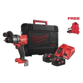 M18 FPD3MC-502X - MILWAUKEE M18 FPD3 + TORCIA M18 ALIS E GILET, 2 BATTERIE 18V 5 AH, CARICABATTERIE