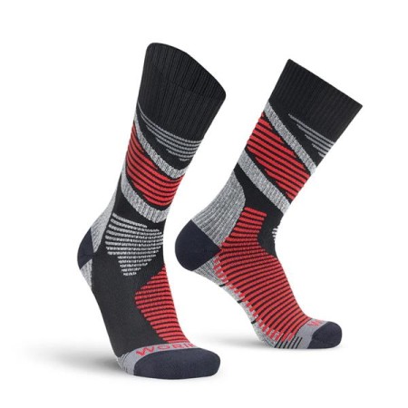 CALZA HERO PERFORMANCE DRY HALF-CUT WORIK NERO/ROSSO