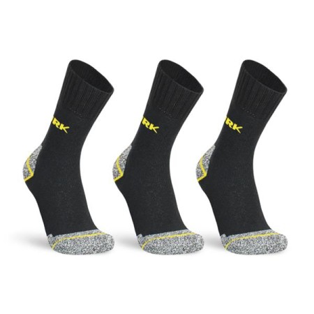CALZA THERMO WORK HALF-CUT WORIK BLACK/MELANGE (3 PAIA)