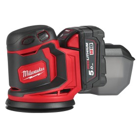 M18 BOS125-502B - Levigatrice Rotorbitale MILWAUKEE 18 Volt 5,0Ah 125mm