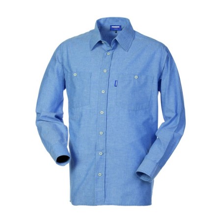 CAMICIA ROSSINI METAL MANICA LUNGA AZZURRO