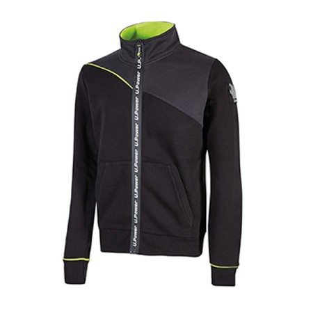 FELPA U-POWER URANUS FULL-ZIP - ASPHALT GREY