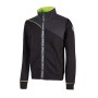 FELPA U-POWER FULL-ZIP URANUS - ASPHALT GREY