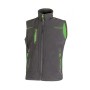 GILET U-POWER IN SOFTSHELL UNIVERSE ASPHALT - GREY/GREEN