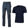 KIT 1 WORKWEAR PANTALONE WORLD DEEP BLUE + T-SHIRT LINEAR DEEL BLUE