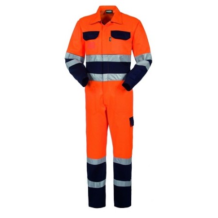 TUTA ROSSINI BICOLORE HI-VIS - ARANCIO/BLU