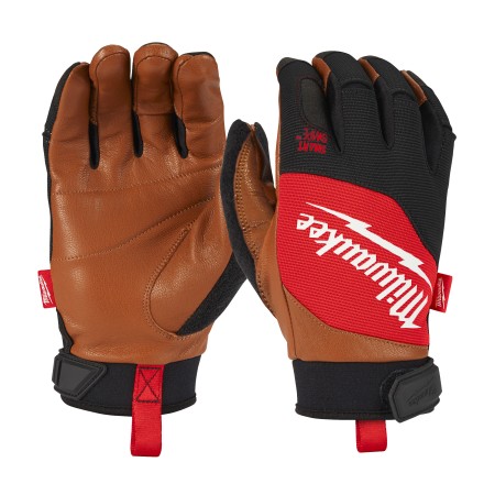 GUANTI MILWAUKEE DA LAVORO PELLE/MAT. SINTETICO - L/9