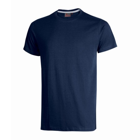T-SHIRT U-POWER FIGI - MANICA CORTA COTONE 100% GIROCOLLO - DEEP BLU