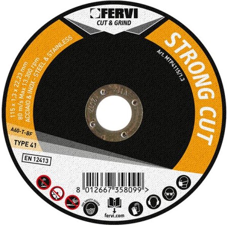 DISCHI DA TAGLIO FERVI 115X1 "STRONG CUT"