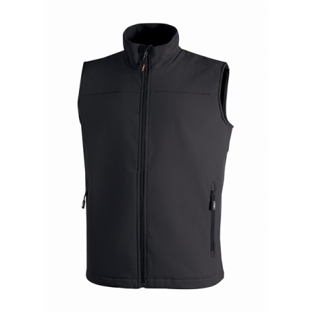 GILET U-POWER SOFT SHELL DUBLINO - BLACK CARBON