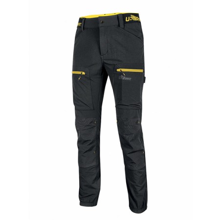 PANTALONI U-POWER HORIZON DA LAVORO STRETCH - BLACK CARBON