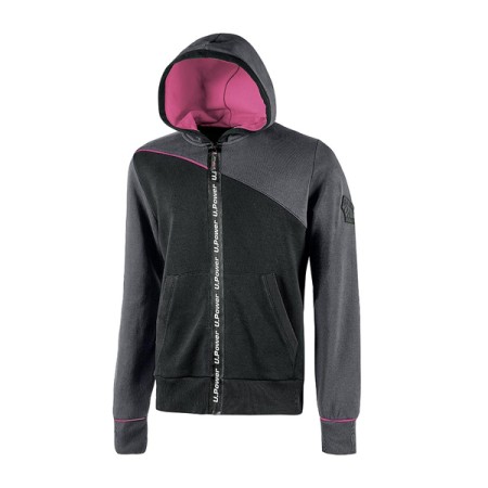 FELPA U-POWER JUPITER LADY - GRIGIO/FUCSIA