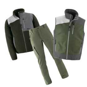 GILET + PILE + PANTALONE KAPRIOL EARTH - VERDE