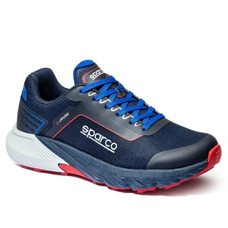 SPARCO - S-PARK LEON - SNEAKERS DA LAVORO STILE RUNNING NO SAFETY 01 SR FO HRO BTB0007B0N31039 - TG. 39 - BLU MARINE/ROSSO