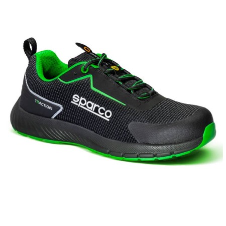 SCARPA SPARCO TRACTION SANYO ESD S1PS SR FO HRO 38 - NERO/VERDE FLUO