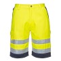 E043 - Bermuda Poliestere-cotone Hi-Vis Giallo/Navy - M
