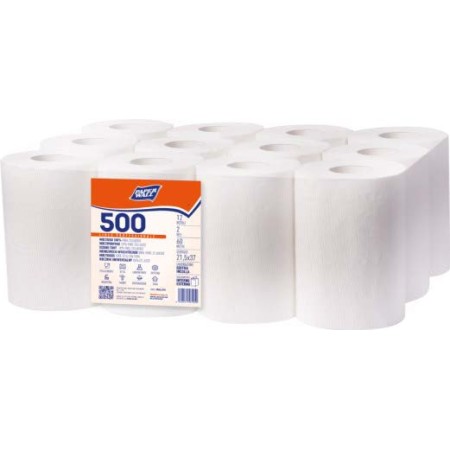 ROTOLI REALCARTA ASCIUGAMANI 2 VELI PURA CELLULOSA (CONF. 12 ROTOLI)